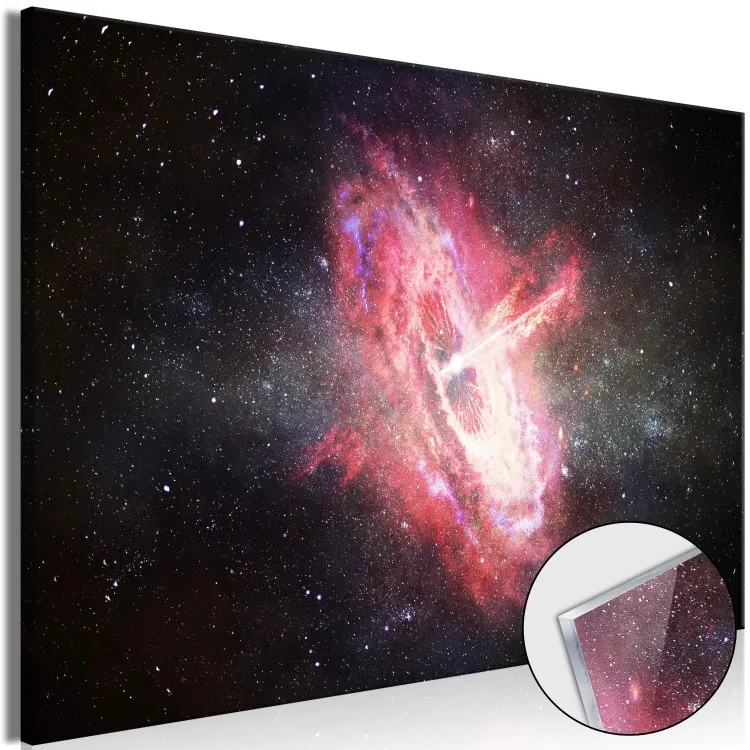 Origini - grafica con una supernova contro il vuoto cosmico