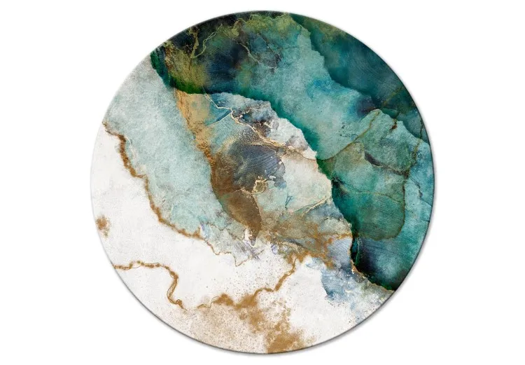 Colorful Expression - Golden Edges and Stains Painted With Ink