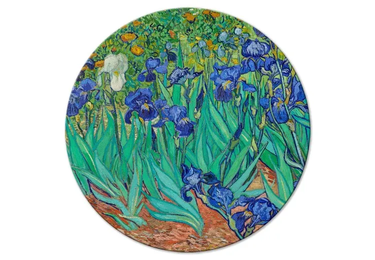 Iris di Vincent van Gogh - fiori blu in un prato
