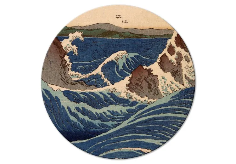Xilografia giapponese di Utagawa Hiroshige - grande onda blu