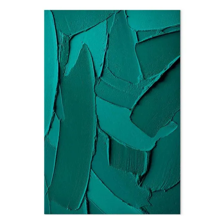 Astrazione verde (1-parte) - pennellate di verde smeraldo