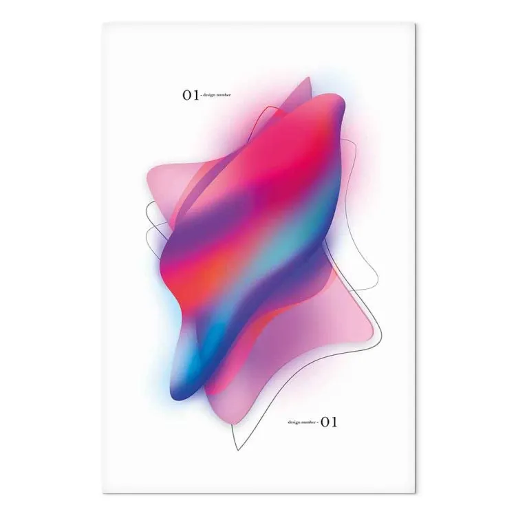 Astrazione colorata (1-parte) - forme rilevate nei toni del rosa
