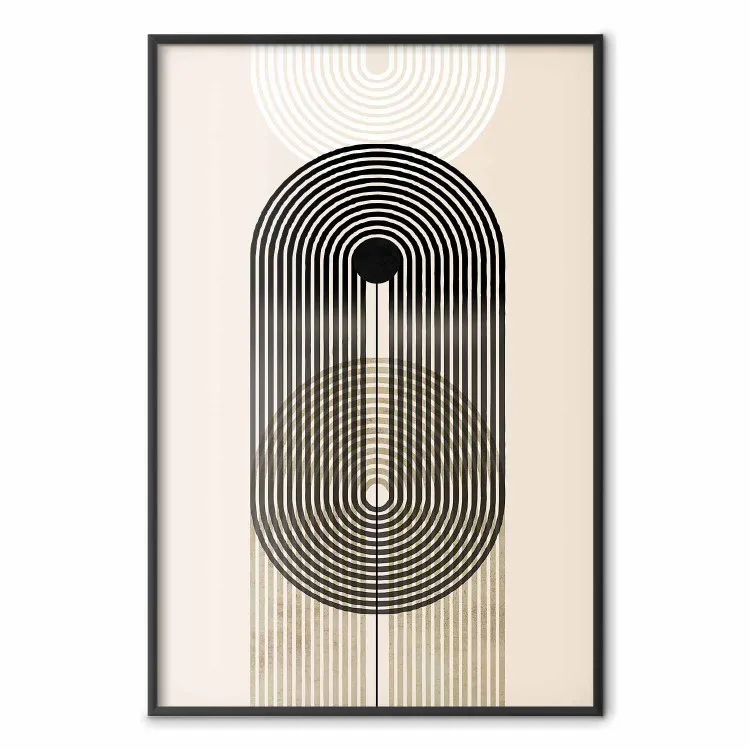 Astrazione - forme geometriche - nero, bianco e marrone