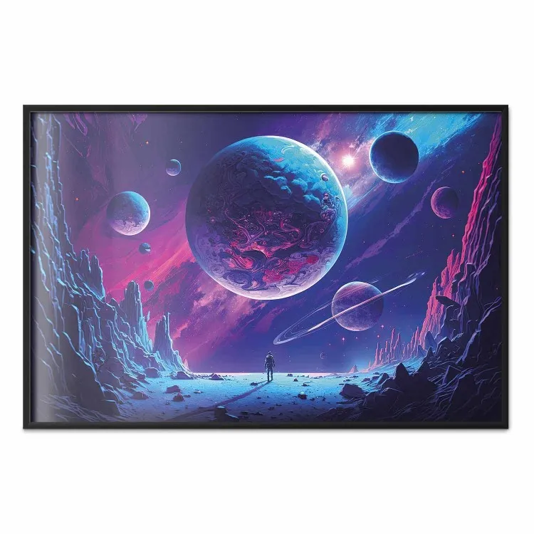 Esploratore galattico - pianeta roccioso nello spazio