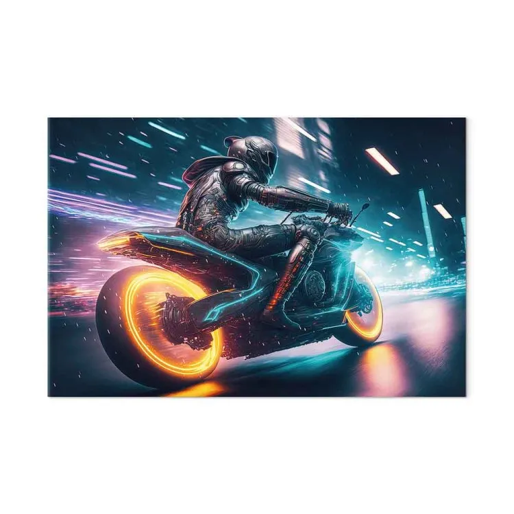 Velocità della luce - motociclista notturno