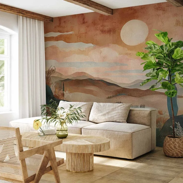 Tuscan Landscape - A Composition Inspired by the Colors of Terracotta