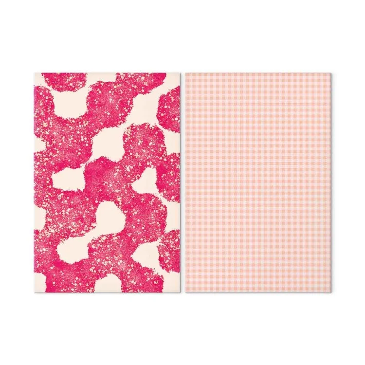 Composizioni rosa - motivi geometrici pastello su sfondo chiaro