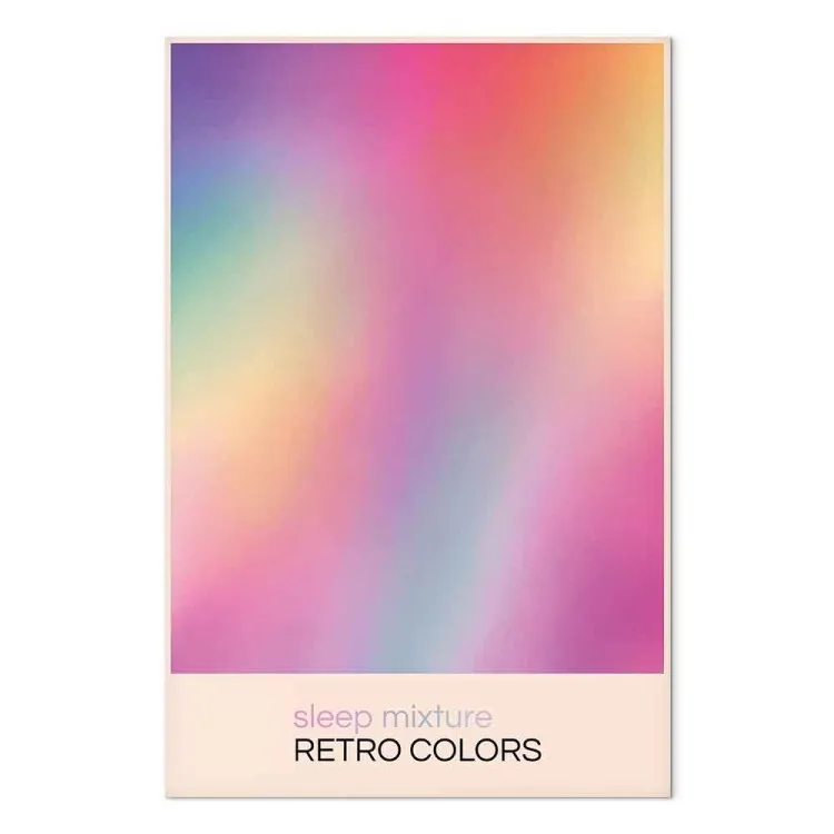 Sogno colorato - gradiente astratto in stile retrò
