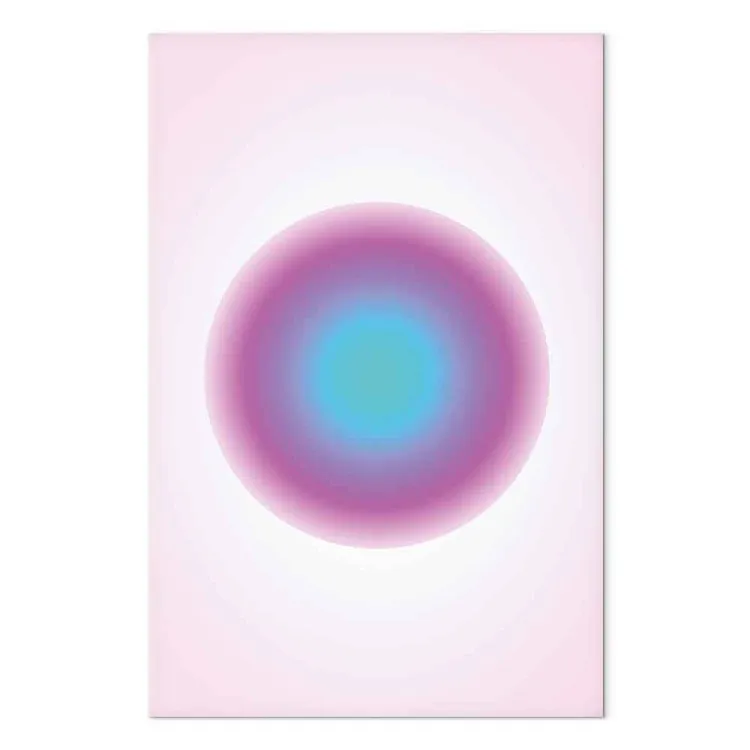 Impulso colorato - gradiente cerchio rosa e blu sfumature