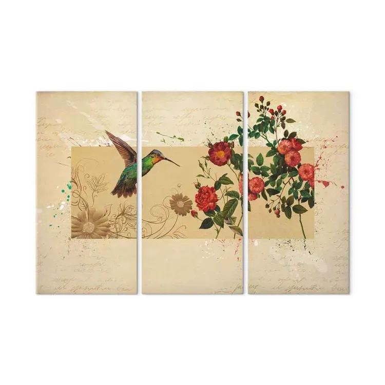 Colibrì e rose