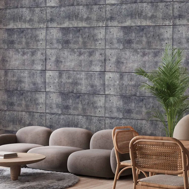 Fortezza grigia - sfondo con rettangoli regolari di texture di cemento