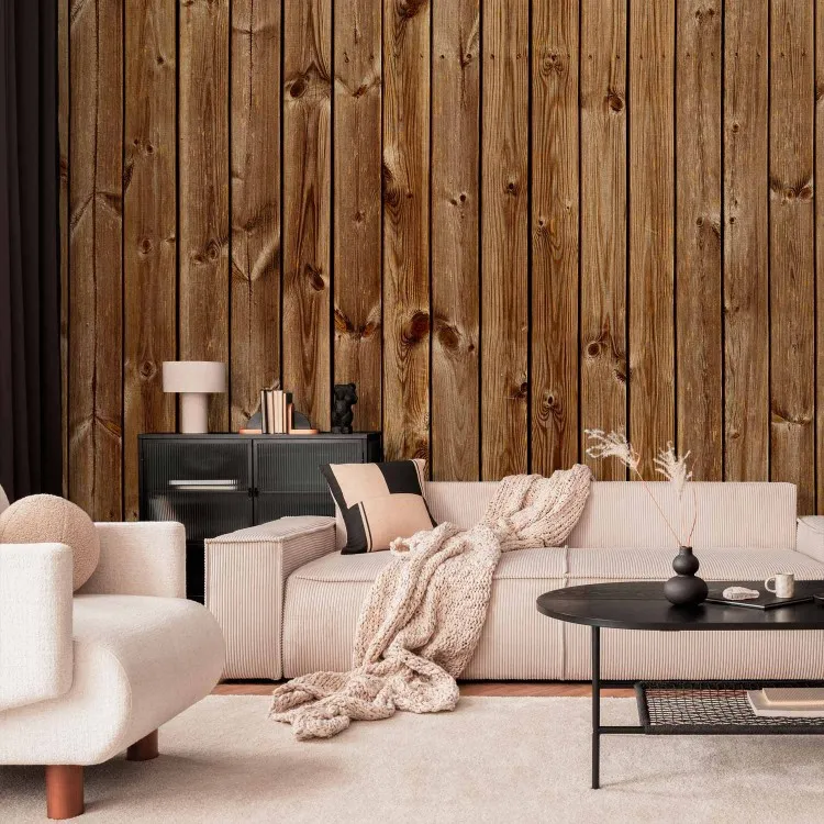 Eleganza di pino - sfondo chiaro a texture di tavole di legno marrone