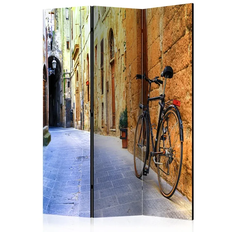 Vacanze in Italia - bicicletta su sfondo architettura